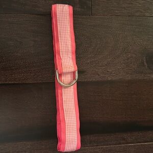 Pink Gingham Women's Belt